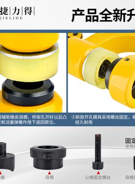 液压开孔器 桥架打孔器 便捷式桥架开孔器 SYD25/150打孔器长喉深
