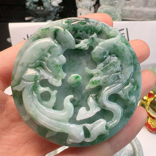 送证书翡翠A货皮带扣