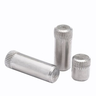 不锈钢滚花销滚花轴圆柱销钉轴销玩具城连接杆锁具4-10实心销