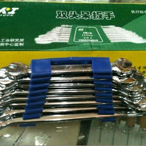 上海凯邦 KI 全抛光精品 双开口扳手 双头呆板8件套 5.5-24MM