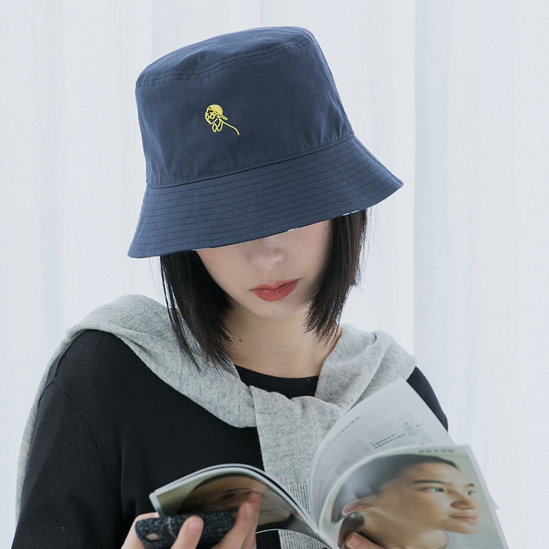 渔夫帽女士春夏双面韩版百搭潮日系文艺女秋冬防晒太阳遮阳帽子