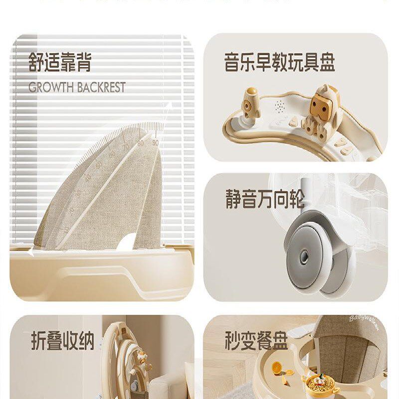 学步车,防og型腿,多功能防侧翻婴儿车,可坐可推,学车,启动车