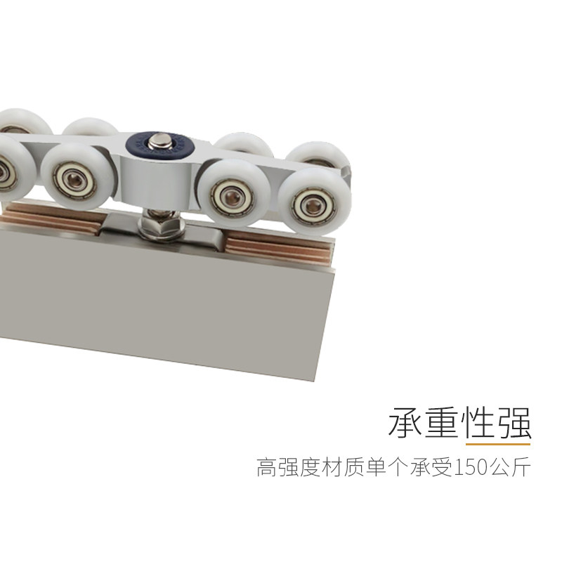 窗户滑轮衣柜木门门窗滑轮推拉门滑轮轨道无框Q玻璃移门吊滑轮配