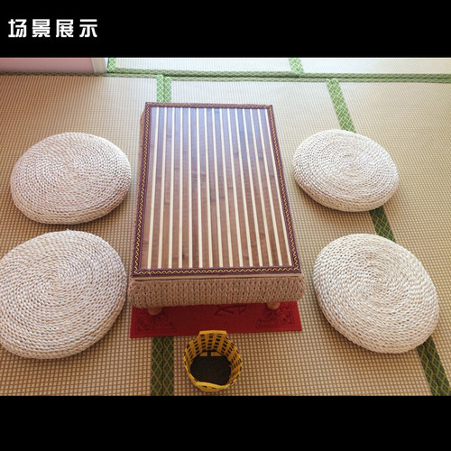 蒲团坐垫草编f加厚榻榻米椅垫阳台田园瑜伽禅修垫打坐拜佛垫子日
