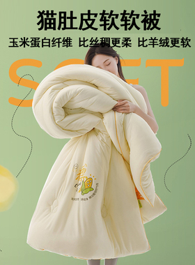 A类玉米纤e维被子被芯冬被软糯糯棉被春秋被学生宿舍空调被被褥