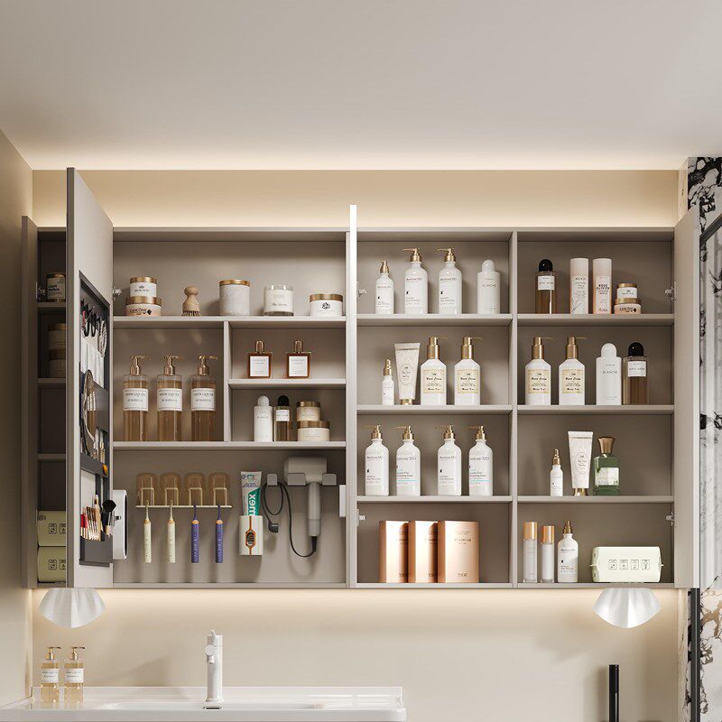 定制不锈钢智能镜柜单独洗手间浴室镜收纳储物柜除雾W卫生间挂墙