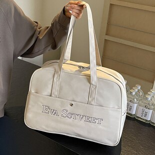 女士外出旅行包2024年新款时尚手提小型轻便短途出差韩托特单肩包