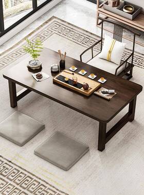 炕几飘F77J585T折窗子卧窗室台小茶几日式床上桌榻榻米小茶桌阳台