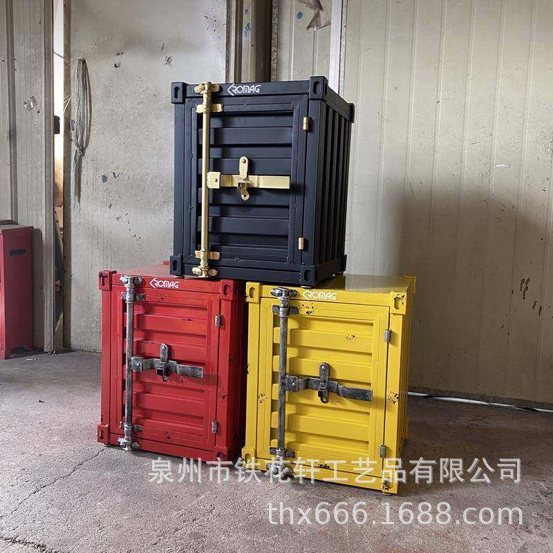 工做业风艺铁床小头柜储物柜小柜子创意型旧集装箱柜子复THX015古,玩具/童车/益智/积木/模型,其它,淘宝优惠券,粉丝福利购,淘宝优惠卷