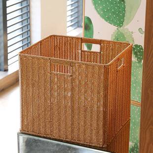 S/F967SM5S塑料仿编收纳筐电视柜置物物储方形格子柜编书织卡莱克