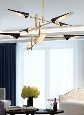 现代工业师风吊灯大气个性客厅创01108艺后术设计餐厅斜口飞意机