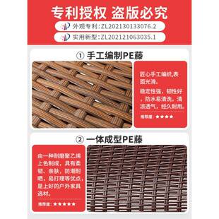 午憩宝藤椅躺椅午休折黄叠式睡YOE床竹靠椅午闲阳台家用坐躺休两