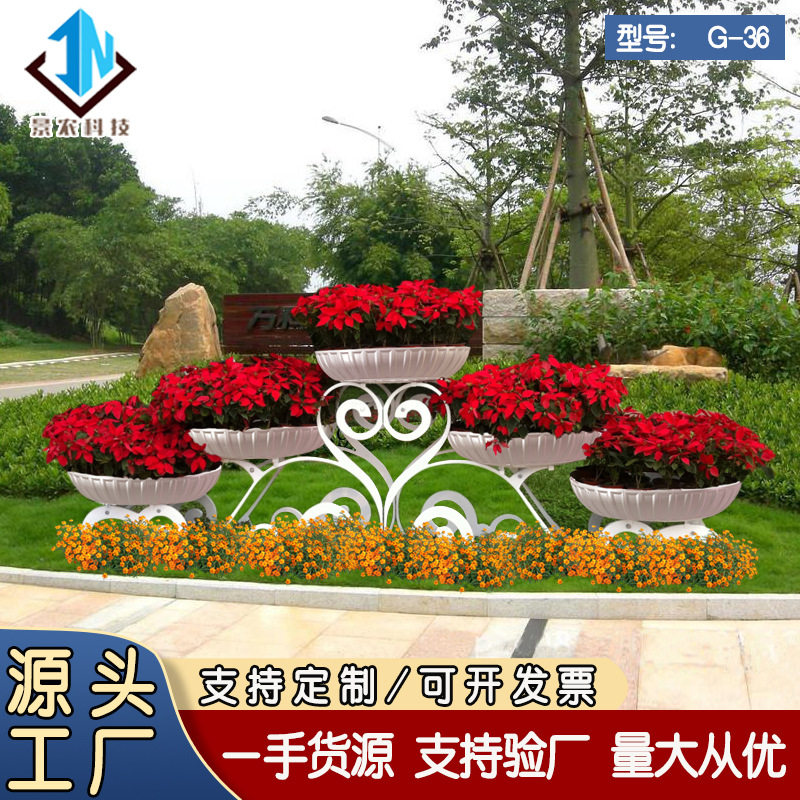 祥云室外大型铁艺花架厂家直供