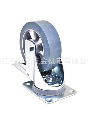 4HJ80451550公斤承重10X50佳牌欧好款铝洲芯静音双轴承灰色橡胶5