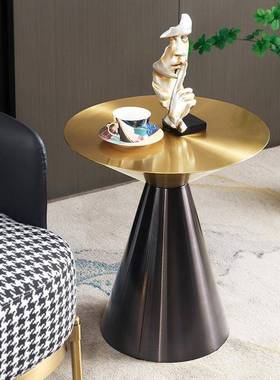 家用轻ZG-67133奢角床头不锈酒钢边几店客房茶几小户型客厅沙小发