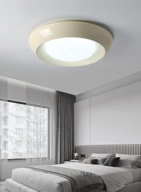 式卧室顶灯现吸代简意约护眼黑白奶咖色圆led89125房形间灯