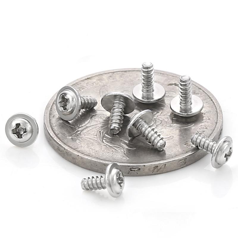 PWB3.尾5*10*8DIO十带垫尾自攻螺丝小字螺丝电子带垫平自平攻钉