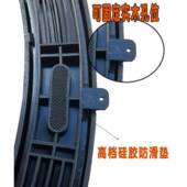 6R大号餐桌电钢动盘器实木圆桌底座家用酒CGX店动转转自盘岩板化