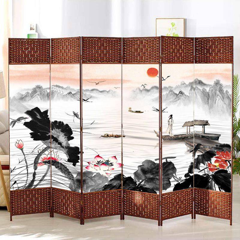 帘拉客厅卧遮挡家用档门挡OXD床移c动推可折叠玄室关屏风隔断p