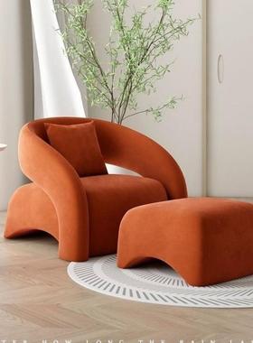 红单网椅人单人沙懒休闲椅客厅轻发奢弧形YFV阳台椅小户型老虎椅