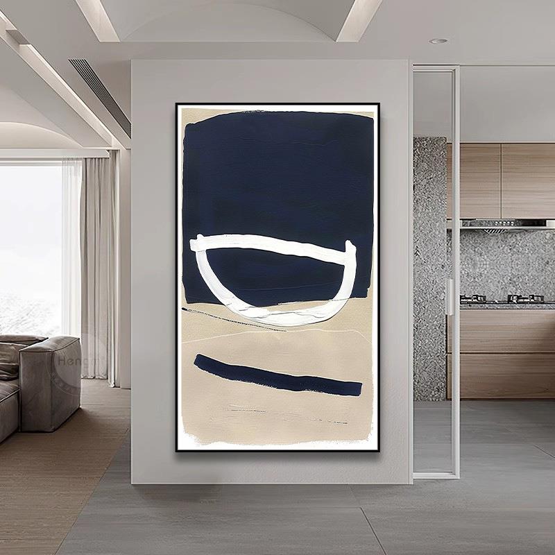 纯手绘油画客体厅玄关过道立肌理装饰挂抽画大幅SH153现象代简约