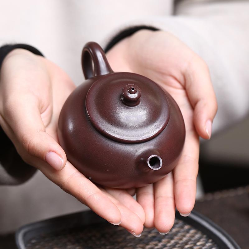 云真手壶宜兴紫砂壶寒江壶内推球孔天工102253寒青溪壶紫砂茶具厂