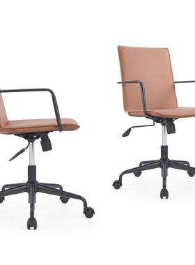 小型电脑椅闲职办公椅家用书房员椅无扶手小巧精致CM-C001B转休椅