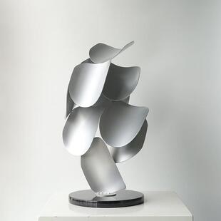 别墅办公室酒B0793店堂大装饰抽件象金属摆板样间售楼处客厅艺术