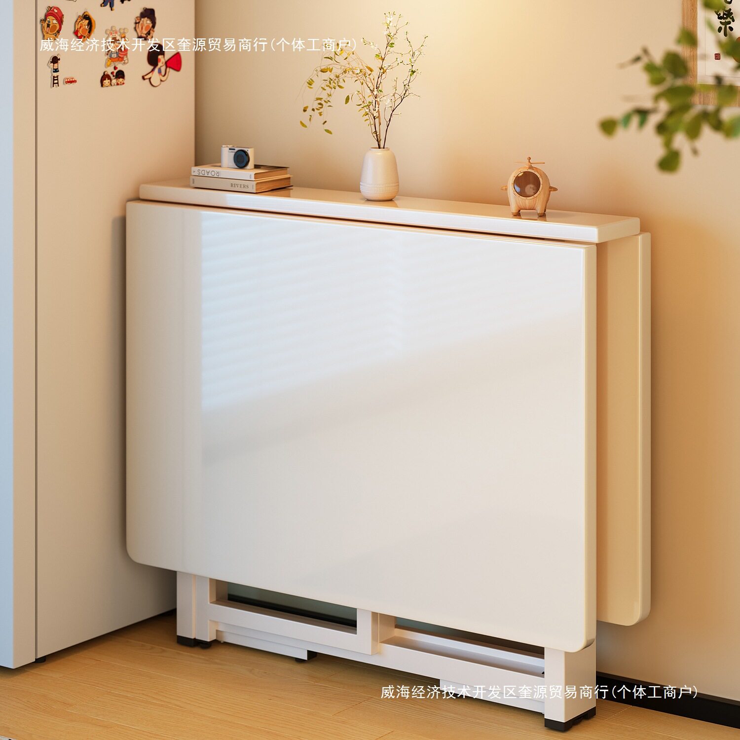 折叠桌子家用小户型餐桌出租屋免安装简易吃饭桌子多功能可折叠桌