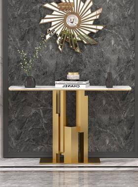 HMAAM关-AG16现03奢轻意式玄OZA桌岩板大理石玄关台代简约客厅入