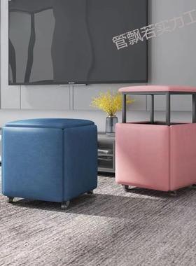 魔方组合子家用沙发小凳矮万向轮客厅茶几凳坐凳折叠可KWA叠放椅