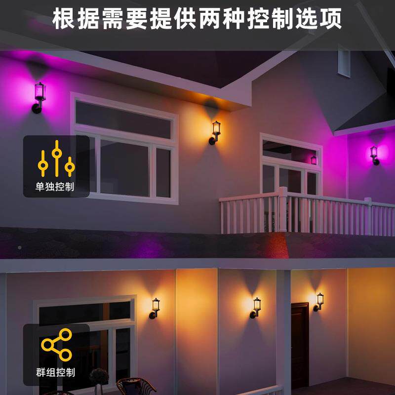 跨境室外复古壁外灯L庭ED智能壁灯别防水壁灯墅院墙YJCP-23照明AP