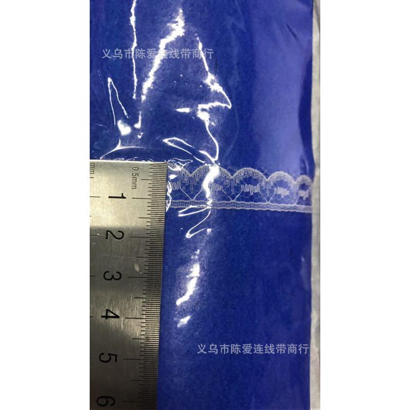 现货1.2cm弹蕾丝无服装雨玩伞辅饰料服装QAR具2.5CM黑白服品花边1