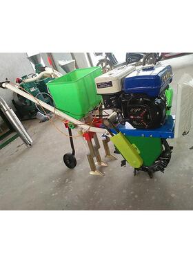 中型播手扶式汽QDK油播种机机农用播种地膜花生种机