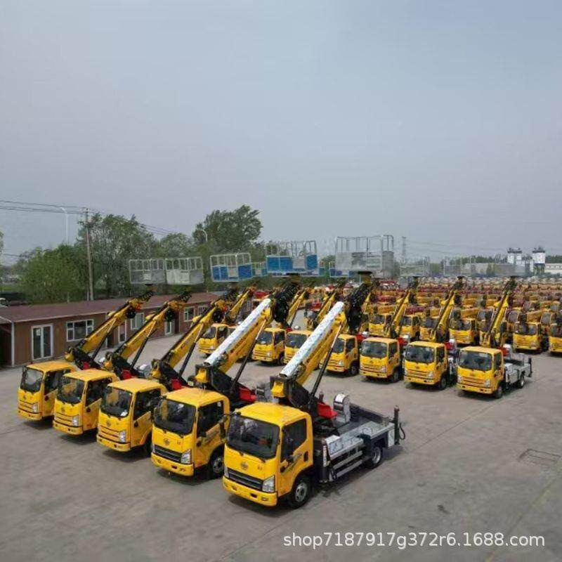 高车升降车28米3米-蓝缩牌市区LOT工程车直7臂伸登高车