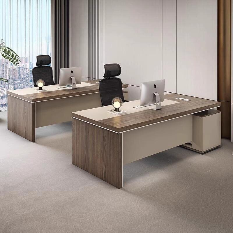双人位主管经理桌大班台老板桌办公桌椅组合单人办公桌子简电脑桌