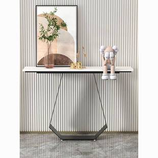 简入户玄门正极对玄关柜极窄铁艺岩板关桌超窄现代简轻奢542约玄