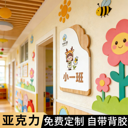 卡通创意幼儿园班级【装饰】门牌