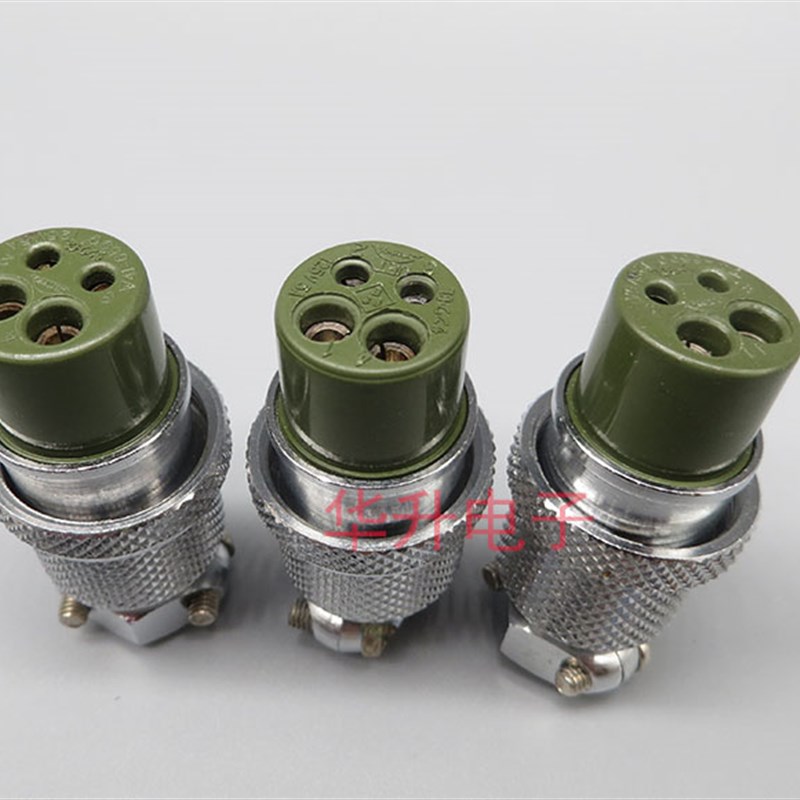 4芯航空插头武藏点胶机插头日式点胶机两大两小孔插头 点机配件