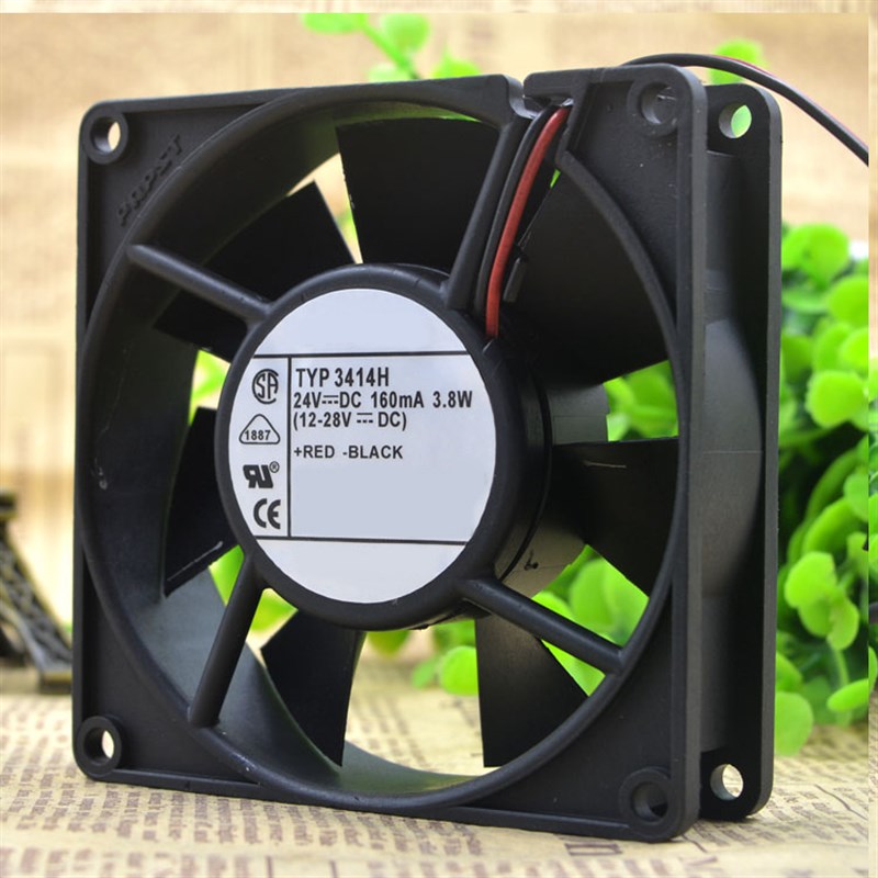 TYP 3414H 24V 3.8W 9225 9025 9CM 变频器风扇