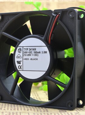 TYP 3414H 24V 3.8W 9225 9025 9CM 变频器风扇