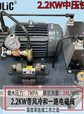 液压站2.2KW赫力液压系统VP30油压站车床卡盘叶片泵7MPA泵站