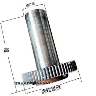 电动套丝机配件大齿轮盘2寸3 4寸轻型大圆桶50沪工虎头德工长滚轮