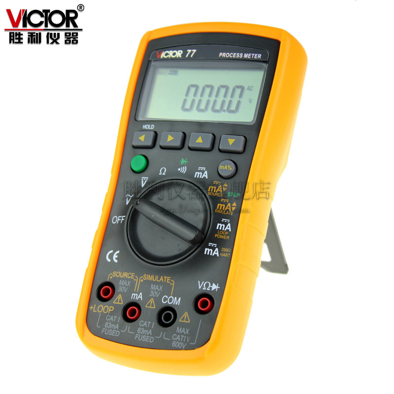 胜利VC77/VC78/VC79过程万用表电压电流信号源校准器二合一4-20MA