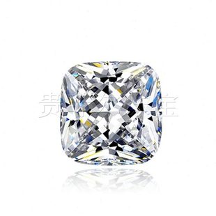 赠证书 枕形 可代镶嵌 莫桑石裸石6 过检测笔 6mm1克拉