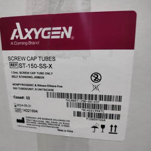 爱思进AxygenST-150-SS-X1.5mL自立式螺旋盖离心管不带盖聚丙烯