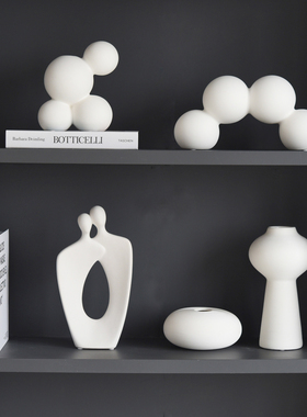 极简个性抽象情侣人物书w柜酒柜柜高级感艺术装饰品摆件