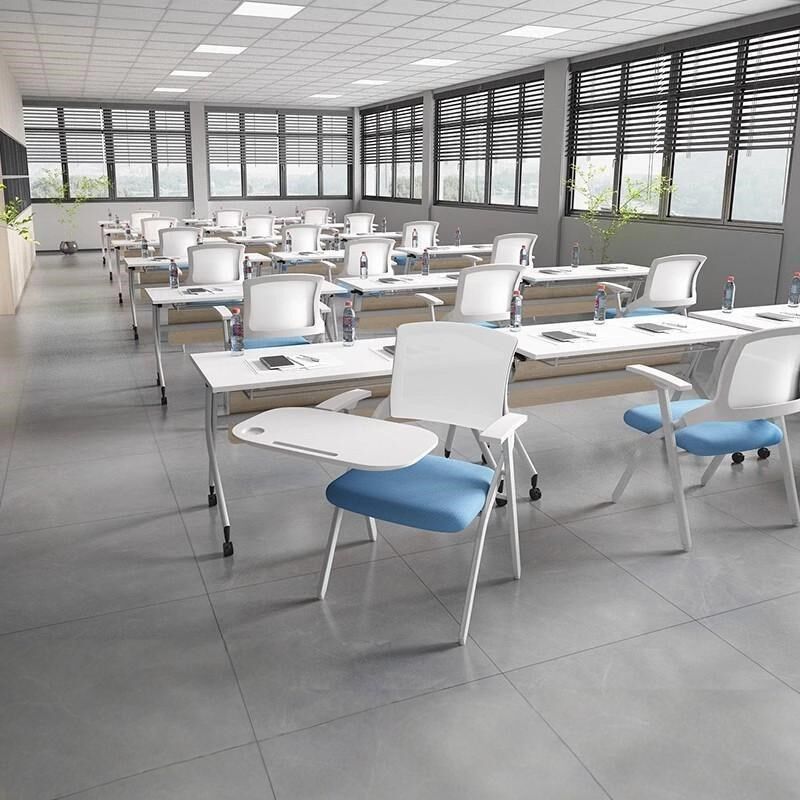 培训椅带桌板椅子带写字板桌椅z一体会议室开会可折叠椅办公会议