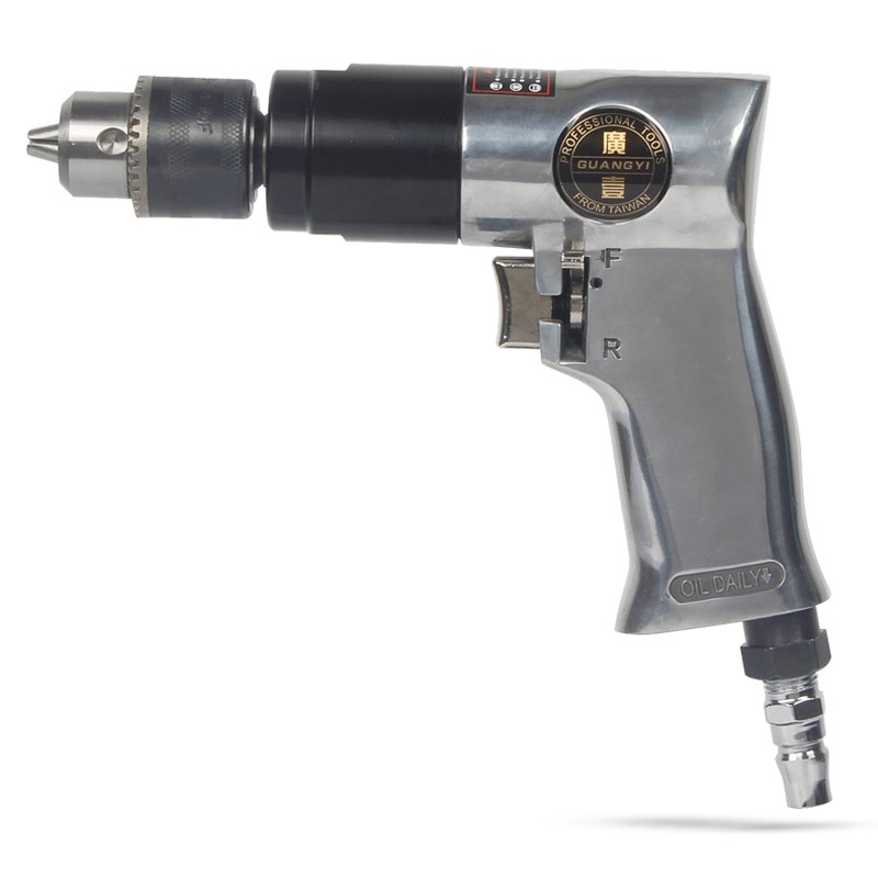 广一 气动手枪式气钻3/8气动钻机带正反转手枪型气钻风动钻孔机