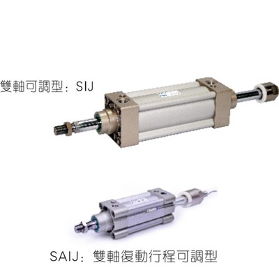 原装亚德客可调气缸SAIJ/SIJ63*225/250/300/350/400/450/500-S